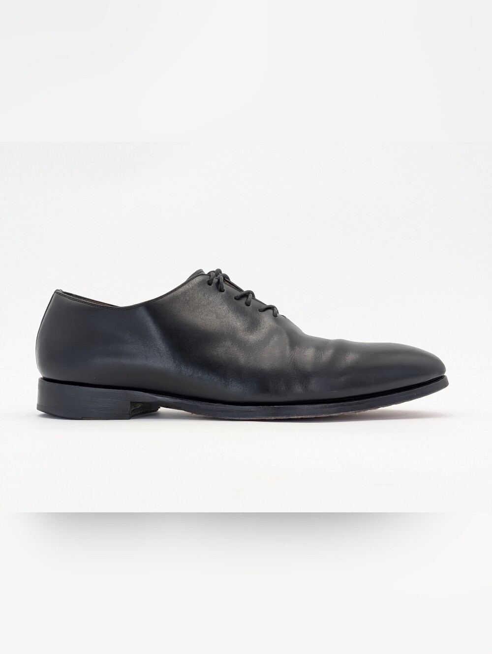 Magnanni Black Leather Oxford Dress Shoes - Picture 3 of 17